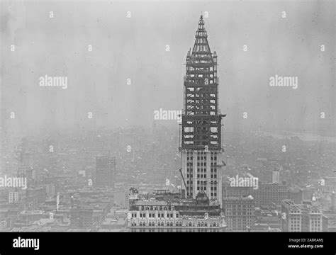 Woolworth Building In New York City Under Construction Ca 1910 1913