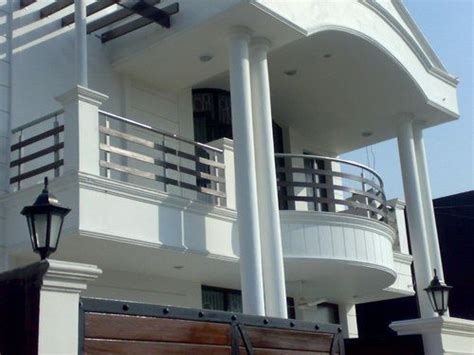 Exterior Front Round Balcony Design House