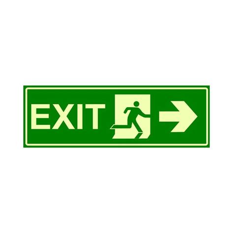 Square Fire Exit Directional Signage Board Thickness 3 Mm Or 5 Mm Rs