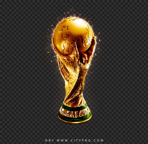 Fifa World Cup Trophy With Glowing Effect Hd Png Citypng