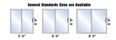 Standard Sizes For Sliding Glass Doors Amulette