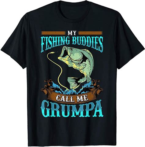 Discover amazing christmas gifts for dad this festive season. Mens My Fishing Buddies Call Me Grumpa Christmas Gifts T ...