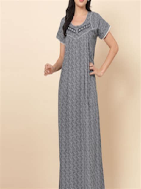 Buy Sweet Dreams Floral Printed Maxi Nightdress Nightdress For Women