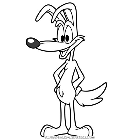 Dibujo De Wile E Coyote Looney Tunes Dibujo Para Colorear