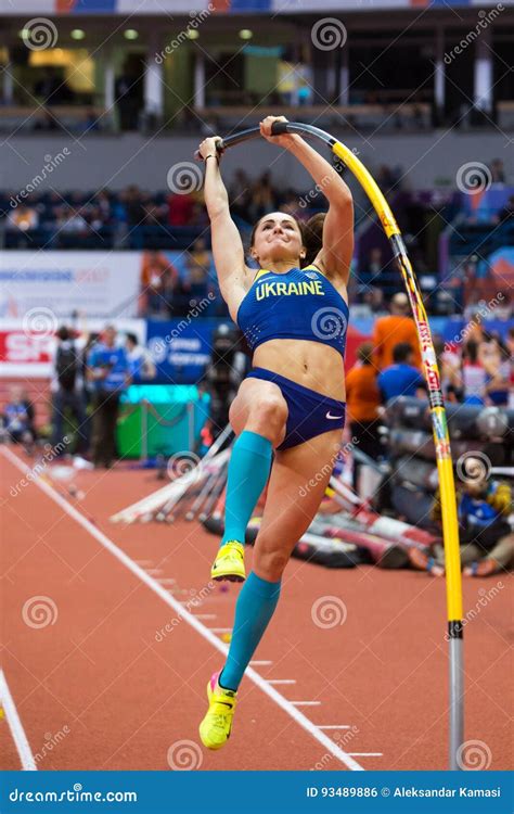 Athletics Pole Vault Woman Kylypko Maryna Editorial Photo Image Of Belgrade Track