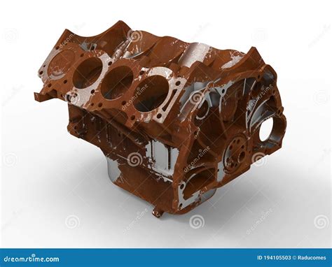 Rusted Engine Block Stock Illustrations 1 Rusted Engine Block Stock