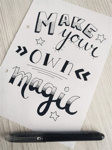 Calligraphy Doodle Painting Ideas