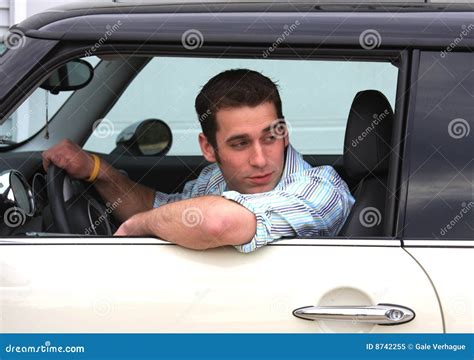 Man Driving Car Stock Image Image Of Care Human Automobile 8742255