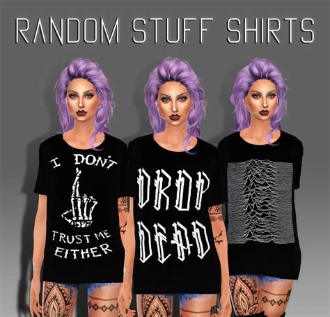 Sims 4 Cc💕 — Simpliciaty Simpliciaty Random Stuff Shirts