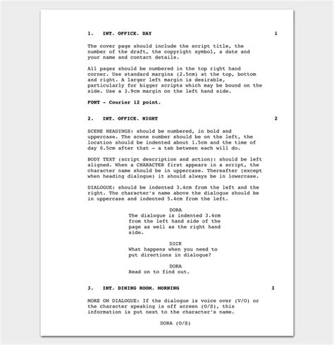 Script Outline Template 12 Examples For Word And Pdf Format
