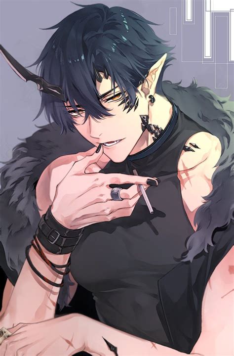 しろ924 I 06 🌊🌞🐱 On Twitter Cool Anime Guys Anime Demon Boy Dark