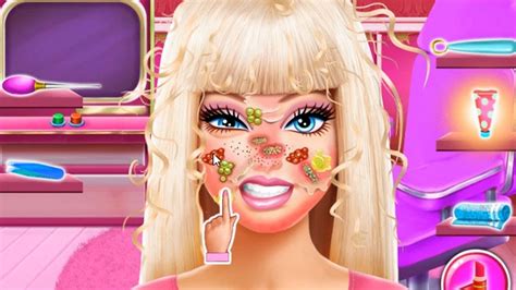 best games for girls barbie face care and dress up game hair salon youtube