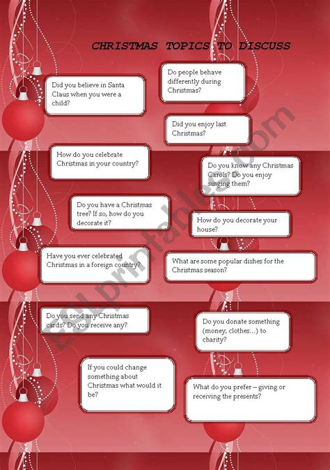 Christmas Questions Esl Worksheet By Ak