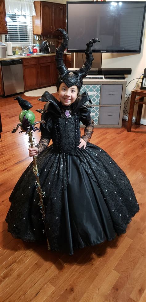 Maleficent Diy Costume Diy Maleficent Kids Costume Made By Me