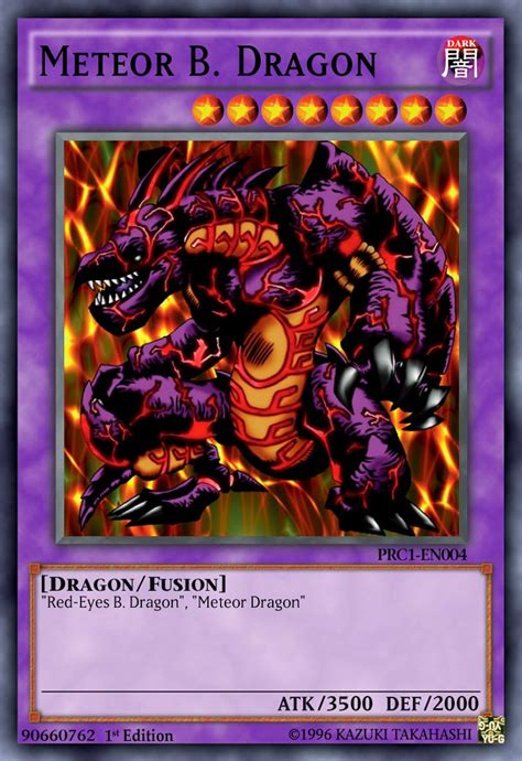 Meteor B Dragon By Toailuong On Deviantart Custom Yugioh Cards