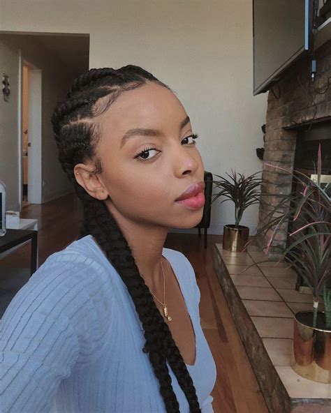 On the other hand, the goddess braids are the thicker version. 39 Best Images Black Hair With Braids : Braids Braiding Is ...