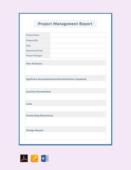 18 Simple Project Management Templates Word Pdf Docs