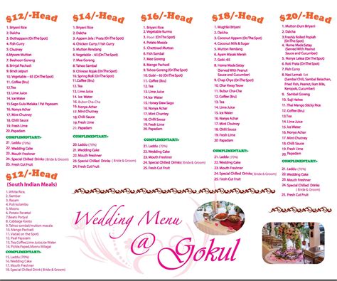 The menu includes all types of dishes through its different categories including breakfast. Ideas 20 of Indian Wedding Food Menu List | meloveforyouisreal