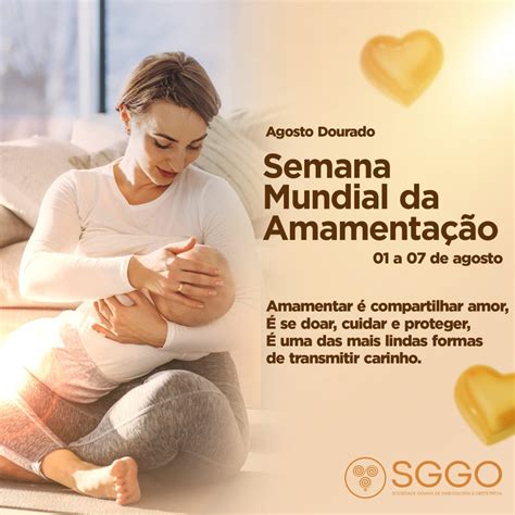 Agosto Dourado Semana Mundial Da Amamentação Sggo