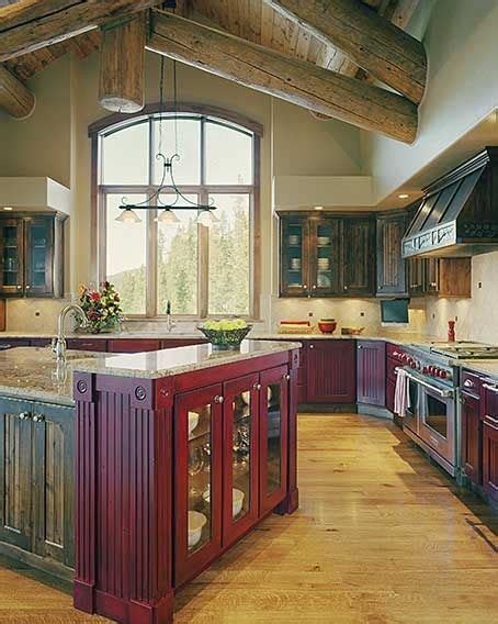 Rustic Kitchen Is Classicimages Of Maroon Kitchen Cabinets For Rustic