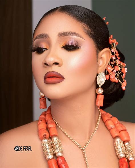 Activate Your Bridal Glow With This Sultry Igbo Traditional Beauty Look Headpiece Hairstyles