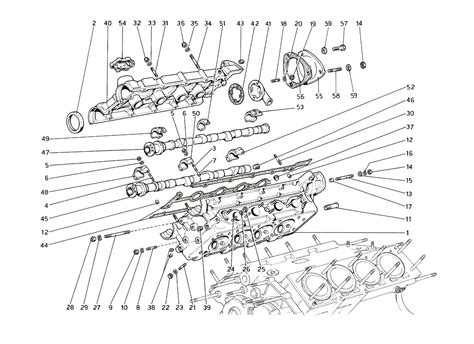 Cylinder Head Right Classic Ferrari Parts Schematics My Xxx Hot Girl