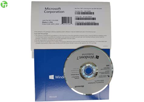 Genuine Microsoft Windows 7 Professional Key Sticker Windows 7 Pro