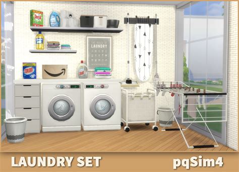 Laundry Set The Sims 4 Custom Content