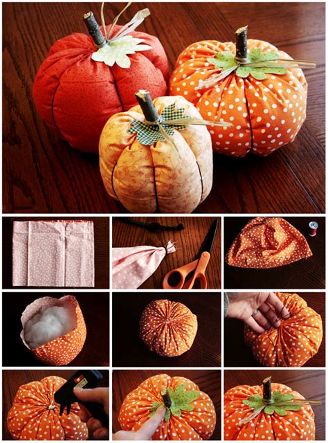 Diy Fabric Pumpkin Tutorial Fall Crafts Diy Seasonal Crafts Fall Diy