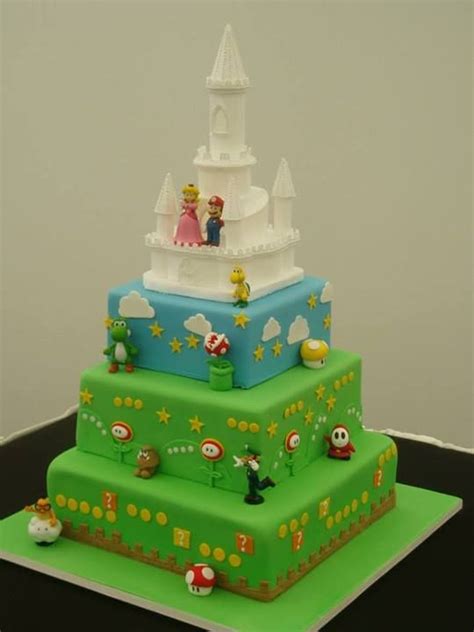 Super Mario Wedding Cake Geek Wedding Cake Gamer