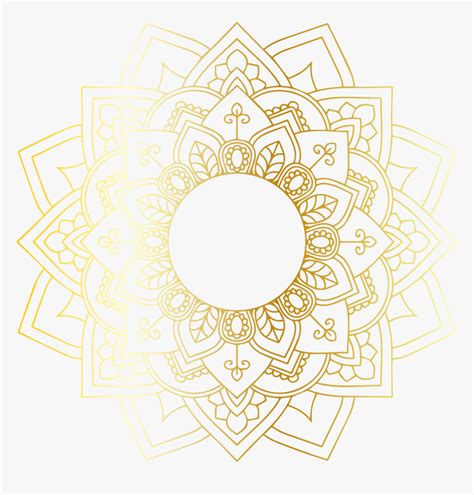 Download 15 Mandala Svg Mandala Vectors Svg Dxf Png Jpg Eps - Gold Png Transparent Line, Png Download ...