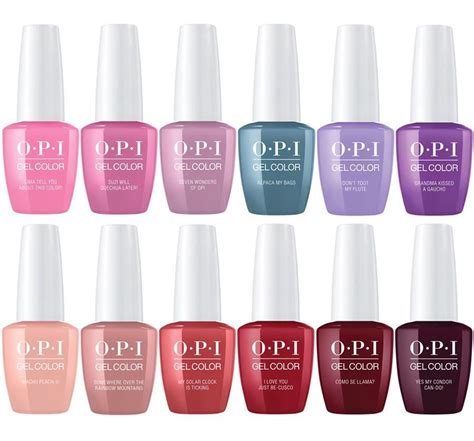 opi peru gelcolor collection 12 ct opi nail colors gel polish colors summer nails colors gel