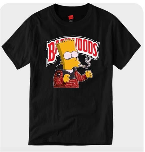 Backwoods Bart Simpson Hoodie Shirt Cotton Unisex Perfect Etsy