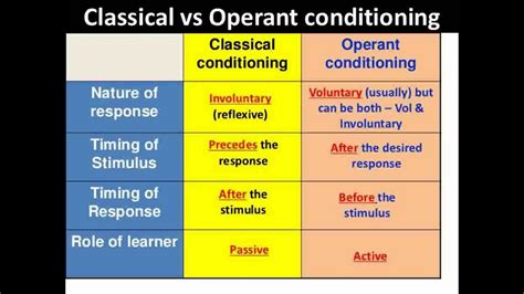 Classical Vs Operant Conditioning Difference Psychology Full Hindi Urdu