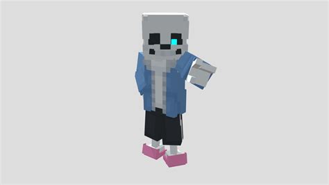 Minecraft Sans Download Free 3d Model By Nothing Else