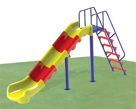 Yellowred Frp Roto Zig Zag Slide For Playground Age Group Above 3