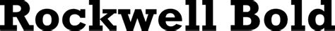 Rockwell Bold Font