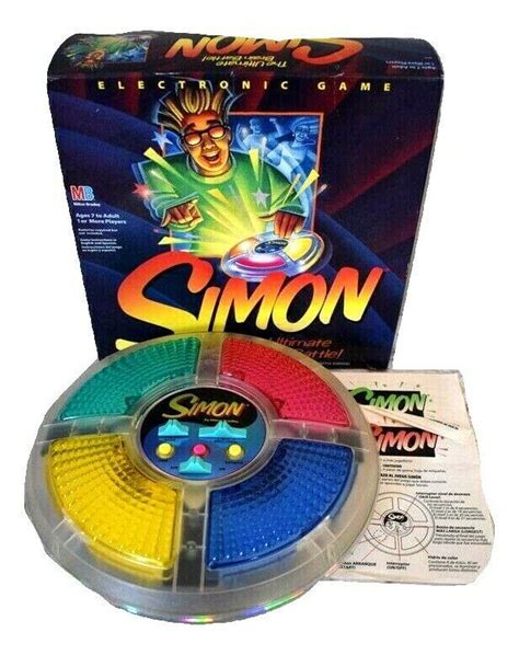 1995 Simon Electronic Game Clear Ultimate Brain Battle Milton Bradley