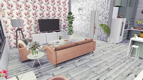 Simowa Ulica The Sims 4 Speed Build Girly Apartment Cc Links Mods
