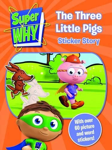 Super Why Three Little Pigs Sticker Story Paperback Book The Fast Free