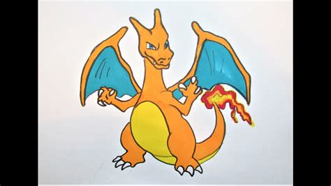 How To Draw Charizard Pokemon Easy Youtube