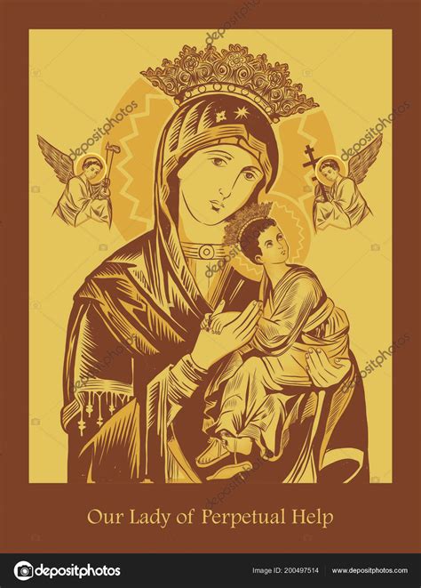 Our Lady Perpetual Help Stock Vector Image By ©seteyes 200497514