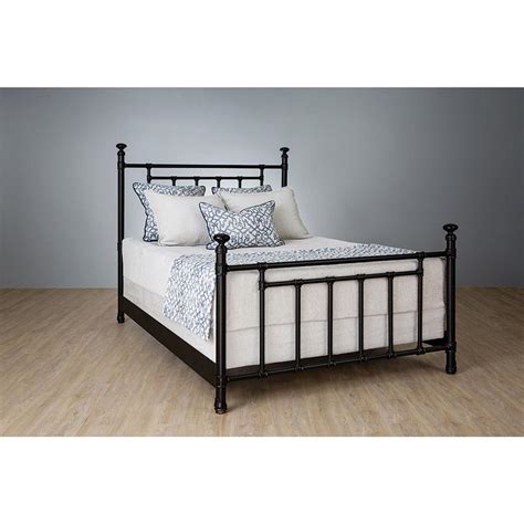 Denise French Country Black Iron Bed Queen Kathy Kuo Home