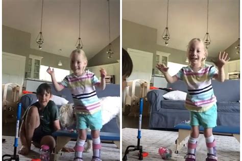 Michigan Girl With Cerebral Palsy Walks For The First Time Video