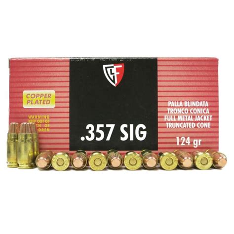 Fiocchi 357 Sig 124 Gr Fmj Lax Ammunition