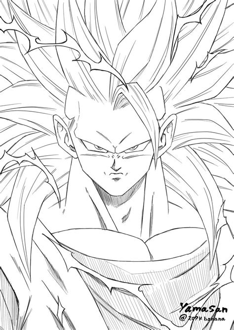 Desenho Do Goku Super Saiyan 3 Desenhos Para Colorir Com Imagens Images