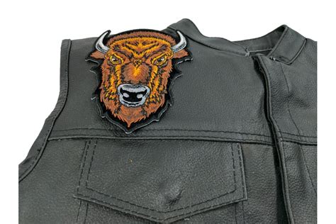 Medium Brown Buffalo Head Patch Wild Animal Patches Thecheapplace