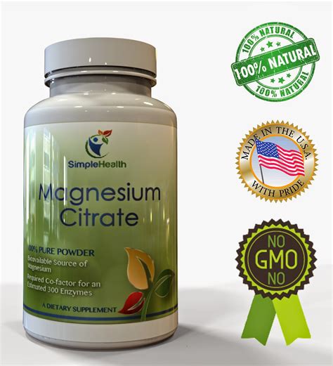 Purify Your Body Detox Foot Pads The Best Form Of Oral Magnesium Is Magnesium Citrate