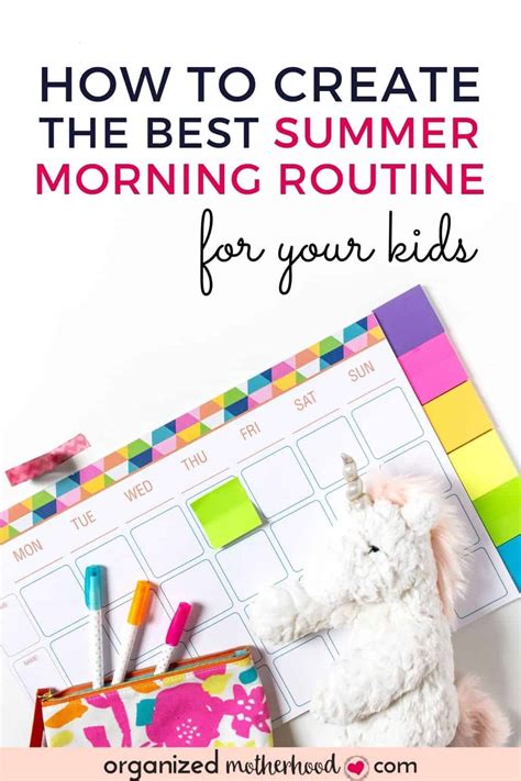 The Easiest Summer Morning Routine For Kids