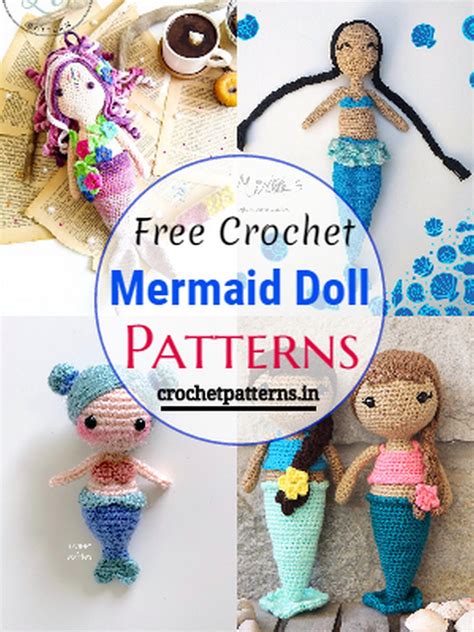 15 Free Crochet Mermaid Doll Patterns